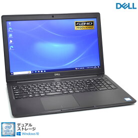 ノートパソコン フルHD DELL Latitude 3500 Core i5 8265U M.2SSD256G HDD500G メモリ8G USBType-C Webカメラ Wi-Fi Windows10【中古】