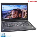ノートパソコン Lenovo ThinkPad L570 Core i5 6200U SSD128G メモリ8G Webカメラ Wi-Fi マルチ Bluetooth Windows10【中古】