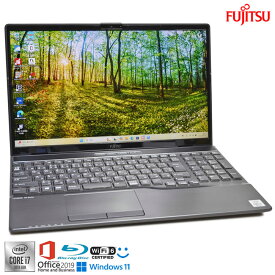Office2019 Blu-ray メモリ32G 富士通 LIFEBOOK AH77/E2 Core i7 10510U M.2SSD1TB Wi-Fi6 顔認証 Webカメラ USBType-C フルHD Windows11【中古】