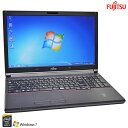Windows7 64bit ノートパソコン Core i5 4310M 富士通 LIFEBOOK E554/J メモリ4G HDD320G マルチ USB3.0 Wi-Fi Bluetooth【中古】