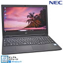 15.6型 NEC VersaPro VKT16/X-5 Corei5 8265U m.2SSD256G HDD500G Webカメラ Wi-Fi Bluetooth メモリ8G Windows11【中古】