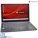 ノートパソコン 15.6型 dynabook B65/M Core i3 8130U SSD480G メモリ8G DVD Wi-Fi Windows11【中古】