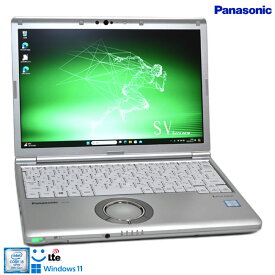SIMフリー 顔認証 Webカメラ Panasonic Let's note SV8 第8世代 Core i5 8365U M.2SSD256G メモリ8G Wi-Fi Thunderbolt3 Windows11【中古】