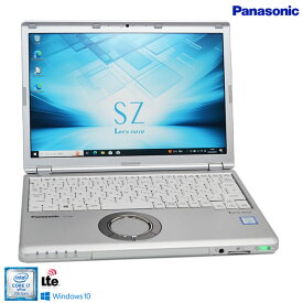 メモリ16G SIMフリー 12.1型 WUXGA Panasonic Let's note SZ6 Core i7 7600U M.2SSD512G Wi-Fi Webカメラ Windows10【中古】