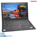 フルHD 14.0型 Lenovo ThinkPad T490 Core i7 8565U メモリ16G M.2SSD256G Wi-Fi Webカメラ USBType-C Windows11【中古】