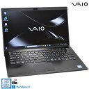 LTE フルHD ノートパソコン VAIO Pro PK VJPK11C12N Core i5 8265U メモリ8G M.2SSD256G USBType-C Webカメラ Wi-Fi Windows11【中古】