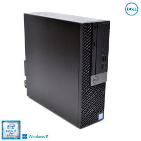 メモリ16G Windows11 DELL OPTIPLEX 7060 SF Core i7 8700 新品M.2SSD512G HDD2TB USBType-C マルチ Radeon【中古】