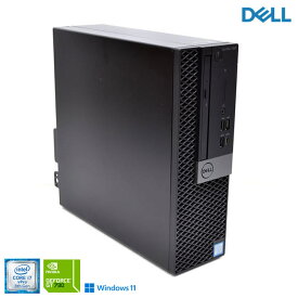 デスクトップ 中古 メモリ16G DELL OPTIPLEX 7060 SF Core i7 8700 新品m.2SSD512G HDD2TB USBType-C GeForce Windows11【中古】