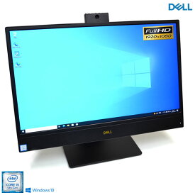 IPS フルHD 21.5液晶一体型 DELL Optiplex 5270 AIO Core i5 9600 m.2SSD256G HDD500G メモリ8GB Webカメラ USBType-C Windows10【中古】