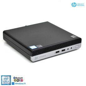 ミニPC HP ProDesk 400 G4 DM 4コア Core i3 8100T Wi-Fi Bluetooth m.2SSD128G メモリ8G USB3.1 Windows11【中古】
