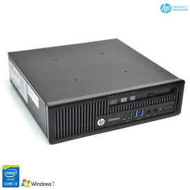 Windows7 64bit 小型 中古パソコン HP EliteDesk 800G1 USDT 4コア Core i5 4590s メモリ4G HDD320G USB3.0 マルチ【中古】