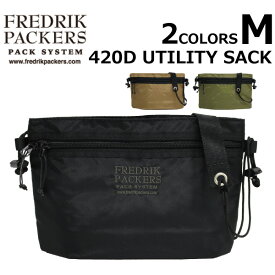 最大12,500円OFFクーポン配布中！FREDRIK PACKERS フレドリックパッカーズ 420D UTILITY SACK M ユーティリティ サックショルダーバッグ サコッシュ メンズ A6プレゼント ギフト 通勤 通学 送料無料