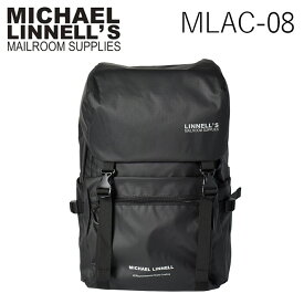 MICHAEL LINNELL マイケルリンネル MLAC-08 BK バックパックリュック メンズ レディース ブラック 黒 A.R.M.S27L フラップ開閉 プレゼント ギフト 通勤 通学 送料無料 国内正規品 母の日