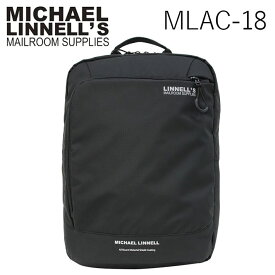 MICHAEL LINNELL マイケルリンネル MLAC-18 BK バックパックリュック メンズ レディース ブラック 黒 A.R.M.S22L ファスナー開閉 撥水 プレゼント ギフト 通勤 通学 送料無料 国内正規品 父の日