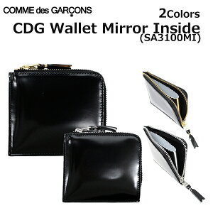 Wallet Comme des Garcons �E�H���b�g �R�� �f �M�����\�� CDG Mirror Inside �~���[ �C���T�C�h SA3100MI �R�C���P�[�X���K���� ���z �R���p�N�g ���E���h�t�@�X�i�[ �����Y ���f�B�[�X �u���b�N �� �S�[��