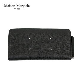 Maison Margiela メゾン マルジェラZip Around Leather Wallet ジップ アラウンド レザー ウォレット 長財布 ラウンドファスナー L字型 メンズ レディース ブラック レザー 本革 S56UI0110 P4455 T8013プレゼント ギフト 通勤 通学 送料無料 父の日