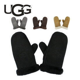 UGG アグ W SHEARLING EMBROIDER MITTEN ウィメンズ エンブロイダー ミトン レザー グローブ 20932手袋 防寒 冬 レディース メンズ ブラック キャメル おしゃれ プレゼント ギフト 通勤 通学 送料無料 父の日