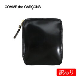 【訳あり】【内側に傷あり】Wallet Comme des Garcons ウォレット コム デ ギャルソン CDG Mirror Inside ミラー インサイド SA2100MI 2つ折り 小銭入れコンパクト ラウンドファスナー メンズ レディース ブラック ゴールド アウトレット 通勤 通学 送料無料 父の日