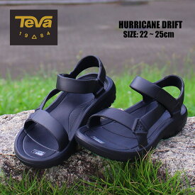 最大12,500円OFFクーポン配布中！Teva テバ WOMEN HURRICANE DRIFT ウィメンズ ハリケーン ドリフト スポーツサンダル ストラップサンダル靴 シューズ レディース 1124070 黒 ブラックEVA プレゼント ギフト アウトドア キャンプ 送料無料 oudr sndl