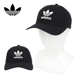 adidas Originals アディダス オリジナルス トレフォイル ベースボールキャップ帽子 デイリーキャップ CAP EC3603 メンズ レディース ブラック 黒プレゼント ギフト 通勤 通学 父の日