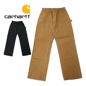 Carhartt カーハートB01 ダック ペインターパンツ 106679ロングパンツ ワークパンツ 長ズボン ダブルニーパンツ メンズ ブラック ブラウン ワンポイント ロゴ プレゼント ギフト 通勤 通学 送料無料