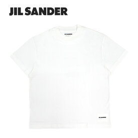 JIL SANDER ジルサンダー ロゴラベル Tシャツ J40GC0001 J45048 1001枚 単品 Tシャツ カットソー 半袖 レディース ホワイト 白プレゼント ギフト 通勤 通学 送料無料 tsnt 父の日