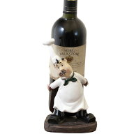 ワインボトルホルダー フレンチシェフ おもしろ雑貨 おもしろグッズ wine bottle holder ワイン ボトル …