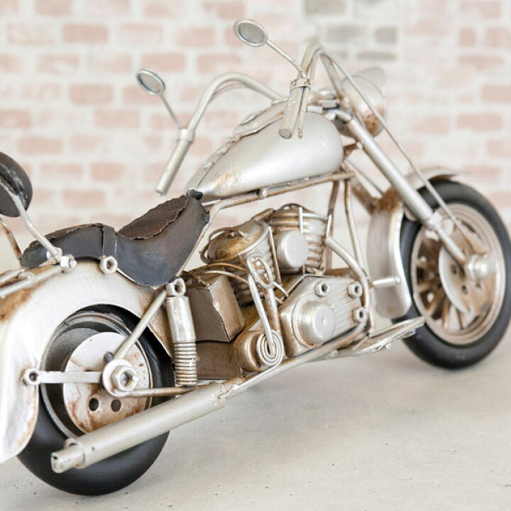 ブリキのおもちゃ Vintage Motorcycle バイク 置物 ヴィンテージ モーターサイクル オートバイ 模型 レトロ ビンテージバイク 置物 アメリカン雑貨 ヴィンテージ オブジェ インテリア小物 レトロ アンティーク アメリカン 誕生日 プレゼント ハーレー