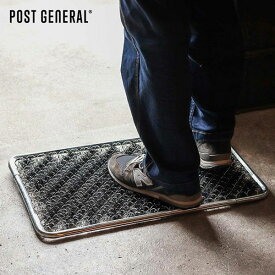 玄関マット ポストジェネラル トラディショナル ドアマット60 屋外 38×61cm スチール 泥落としマット 靴 玄関 マット 泥落とし ブラシマット コンパクト 洗える 水洗い シューズケア ブラシ 小さい 四角