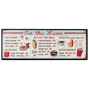 �Ɩ��Ŕ� �n���o�[�K�[ �A���e�B�[�N On the Menu �o�[ �J�t�F�Ŕ� �A���e�B�[�N�v���[�g �X�ܗp �Ǌ|�� �v���[�g ���O ������� ���g���� �v���[�g �I�u�W�F �|�X�^�[ ������ �A�����J���G�� 