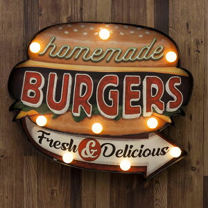 ƖŔ AeB[N Ŕ LED Sign TC{[h o[ JtFŔ AeB[N Xܗp Ǌ| v[g Ɩ  g v[g IuWF |X^[  AJG BURGERS