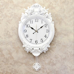 振り子時計 おしゃれ 無音連続秒針付き ウォールクロック デザインウォールクロック アンティーク デザイナーズクロック 壁掛け 掛け時計 カフェ 店舗 ラウンド ビクトリアンパレス ウォー