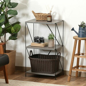 ワイヤーラック 3段 ディスプレイラック 簡単組立て 幅40cm オープンラック シェルフ ラック 棚 収納 ディスプレイ 飾り棚 オープンシェルフ フリーラック サイドボード シンプル おしゃれ