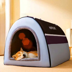 300円OFFクーポン 犬 猫 ハウス おしゃれ ペットベッド 冬 室内 暖かい ドーム 犬 猫 ペット かわいい ふわふわ キャットハウス 犬用ベッド ネコベッド 通年 秋 冬 クッション ソファ 大きい 中型犬/大型犬 子猫 屋根付き 2way 猫用ベッド YOUIKA