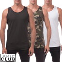【132】【4色】S〜5XL PRO CLUB (プロクラブ)迷彩、ブラック　Comfort Cotton Tank Top MUSCLE T SHIRT SLEEVELESS ヒップホップ衣装　衣装PROCLUB マッスルTシャツ　タンクトップ　ジムウエア大きいサイズメンズ インナー 作業着スリーブレス　ノースリーブ