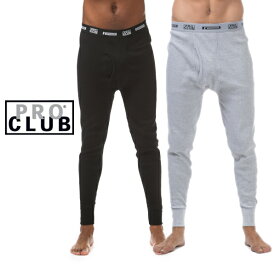(SKU:177) PRO CLUB　(プロクラブ)Thermal Long Pants Underwear　1枚売り【全2色】【あす楽】【SIZES:S〜XL】【2XL〜3XLもございます】PROCLUB プロ クラブ サーマルインナー　タイト　メンズインナーウエア　ボクサー
