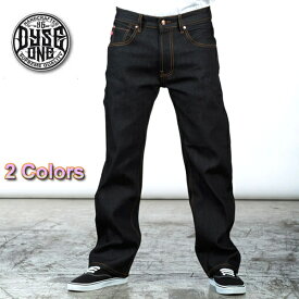 【2色】Dyse One【ダイスワン】 Lowrider Classic Relax Fit Denim Pantローライダークラシックデニム ロングパンツ 大きいサイズメンズ　大きいサイズデニム　メンズデニムパンツ　メンズロングデニムパンツ【32〜50INCH 】生デニム ブラック　インディゴ