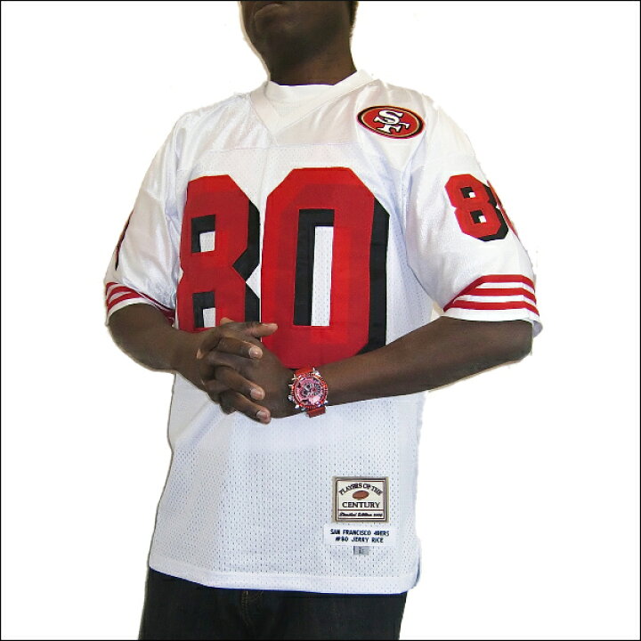 楽天市場】SAN FRANCISCO 49ERS replica フットボールシャツ #80 