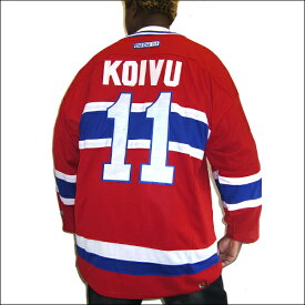 MONTREAL CANADIENS (モントレルカネディエンス) hockey jersey　replica アイスホッケーシャツ #11【KOIVU】アイスホッケー　ゲームシャツ 大きいサイズメンズ　メンズ大きいTシャツ　ヒップホップ衣装　ダンス　衣装　ジャージ