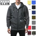 【143】13 OZ PRO CLUB　(プロクラブ) ヘビーウェイト　[あす楽]【S〜7XL】 PROCLUB 無地ジップアップフーディフーディ付き　Pro club スウェット パーカー メンズ 大きいサイズ パーカ LL 2L 3L 4L 5L 7L