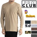 【115】PRO CLUB　(プロクラブ) 　ヘビーウェイト　サーマル　ワッフル生地メンズ大きいサイズ サーマル PROCLUB 無地/プレーン ロングTシャツ　(L/S TEE)【全9色】大きいサイズスノボー ウェアスノーボード インナー 作業着M L 2L 3L 4L 5L
