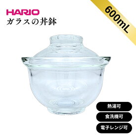 HARIO ガラスの丼鉢 耐熱ガラス 実用容量 600ml