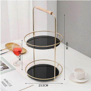 【groceries509】フルーツカゴ 2段トレイ モダン マーブル調トレイ キッチン収納トレイ フルーツトレイ パントレイ キッチン雑貨 ポイント5倍