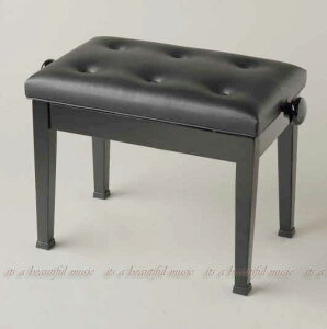 【its】手にやさしい木製ハンドル！ピアノ椅子 イトマサAEW（黒色）