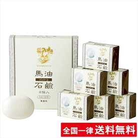 【無香料】ソンバーユ 馬油石鹸【6個入(85g×6)】 薬師堂 洗顔 赤ちゃん使用可 尊馬油【送料無料】