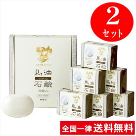 【2セット】【無香料】ソンバーユ 馬油石鹸【6個入(85g×6) 2セット】 薬師堂 洗顔 赤ちゃん使用可 尊馬油【送料無料】