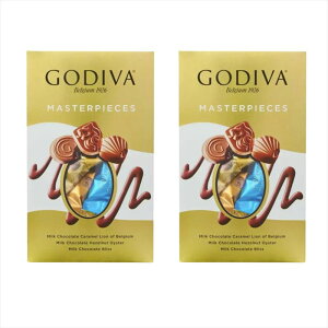 【レビュー200円割引特典】【2箱セット】GODIVA ゴディバ マスターピース アソートボックス【360g】3種類 セット(ミルクチョコレートヘーゼルナッツプラリネ ミルクチョコレートキャラメル