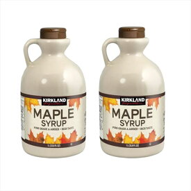 【2本セット】カークランド メープルシロップ カナダ産 1325g メープル シロップ カナダ グレードA 100% ピュア 大容量 業務用【送料無料】