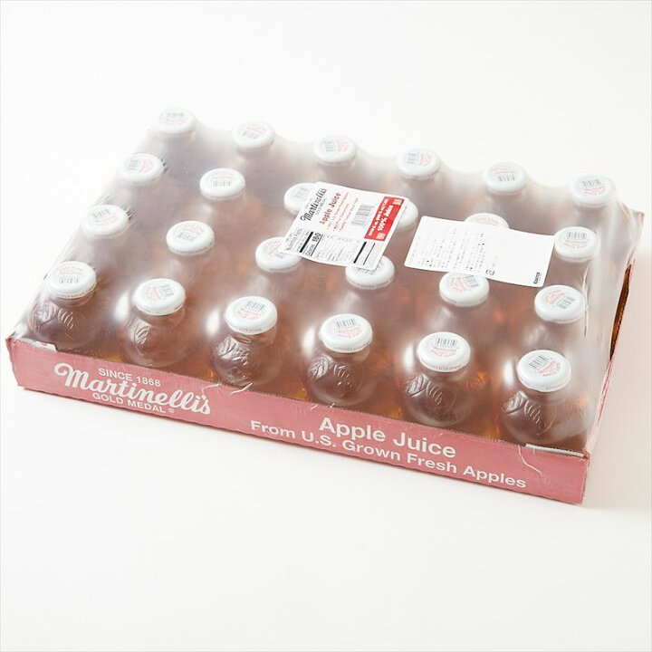 マルティネリ マルチネリ 100 花 二次会 リンゴジュース 結婚式 アップル リメイク アップルジュース 296ml 24瓶 2箱セット パーティー 雑貨 プチギフト 一輪挿し りんごジュース かわいい ストレート