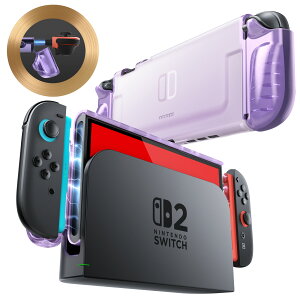 MBMBA Nintendo Switch 2 2025�p �P�[�X �ϏՌ� �O���b�v�������� TPU�O���b�v �ی�J�o�[ �h�b�L���O�\ �l�ԍH�w ��̌^ ����₷�� Joy-Con �R���g���[���[�Ή�